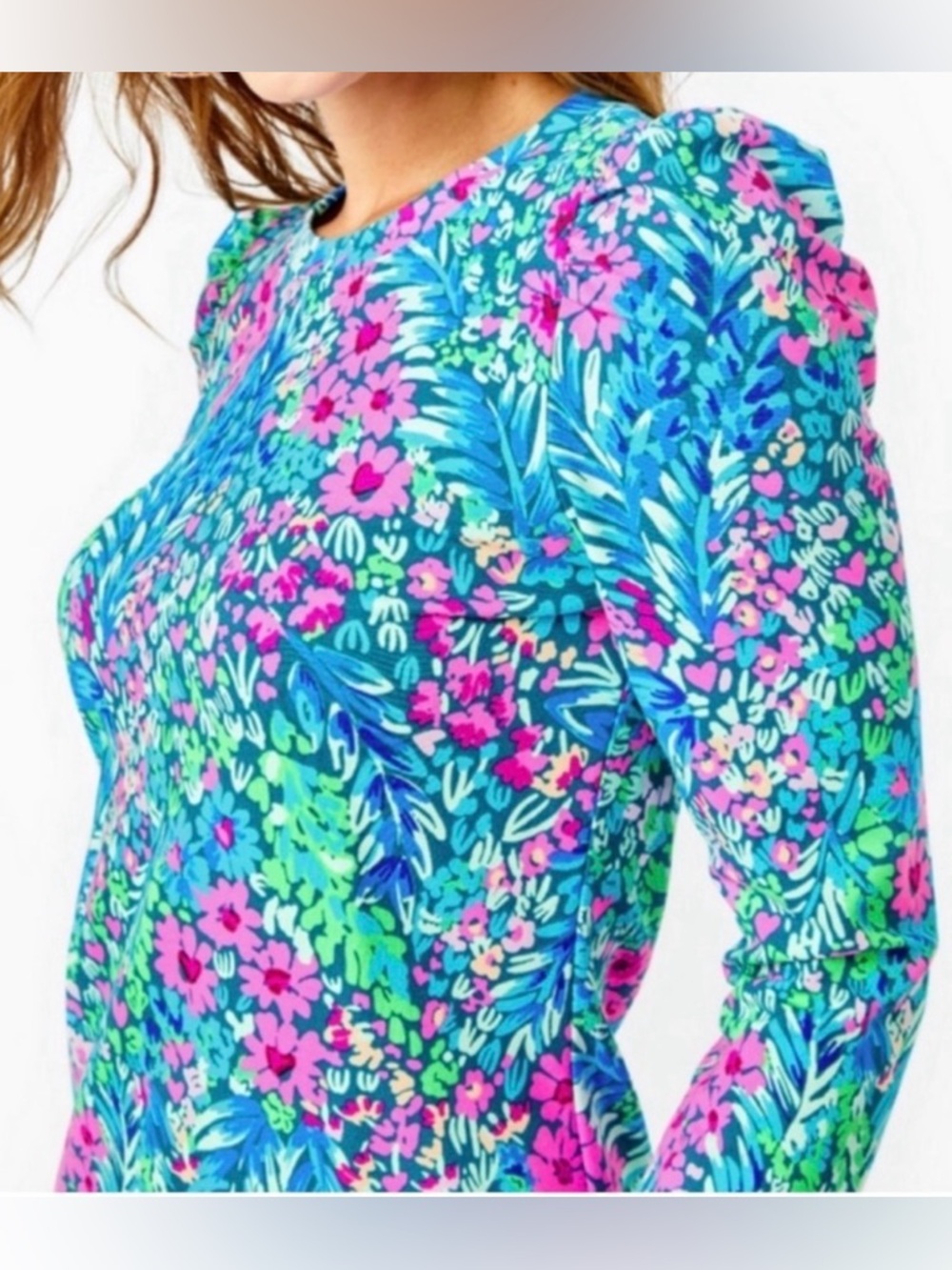 Lilly Pulitzer Jansen Dress in Multi Tiny Garden Size S - Picture 2 of 10